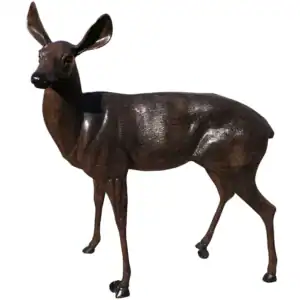 Cast Aluminum Doe Deer Statue