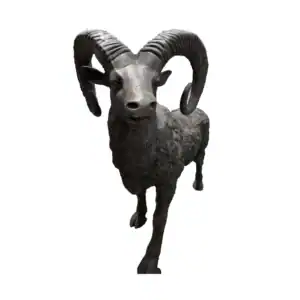 Cast Aluminum Ram Statue